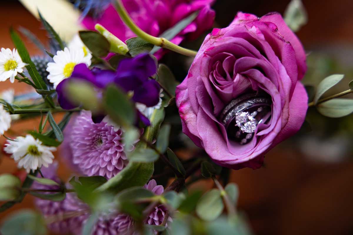 the promise room minnesota wedding venue-flowers and ring